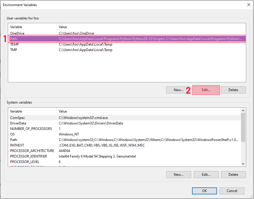 Environment Variables